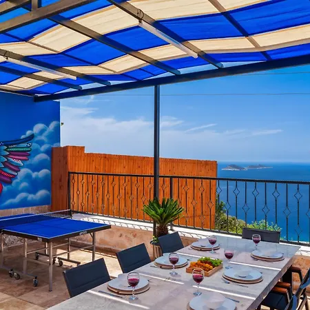 Kalkan'da Deniz Manzarali Lueks Tatil Villasi 别墅 卡斯