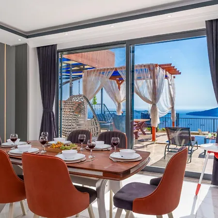别墅 Kalkan'da Deniz Manzarali Lueks Tatil Villasi *