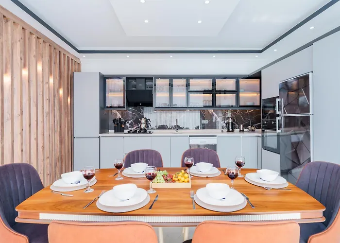 别墅 Kalkan'da Deniz Manzarali Lueks Tatil Villasi